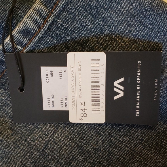 RVCA Jean Overalls Dress (NWT) - Picture 3 of 3